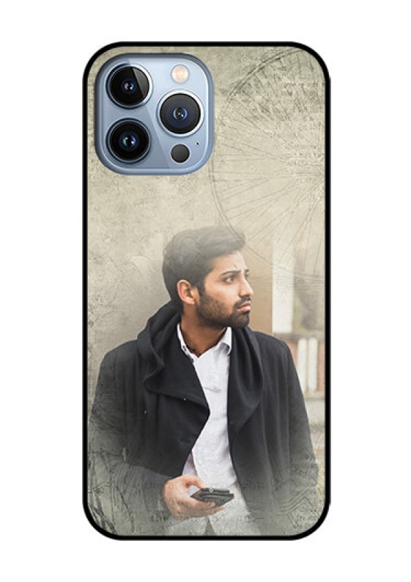 iPhone 13 Pro Max Custom Glass Phone Case - with vintage design