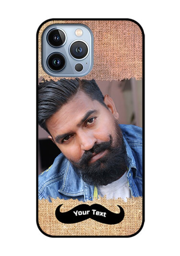 iPhone 13 Pro Max Personalized Glass Phone Case - with Texture Design