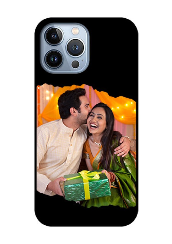 iPhone 13 Pro Max Custom Glass Phone Case - Tear-off Design