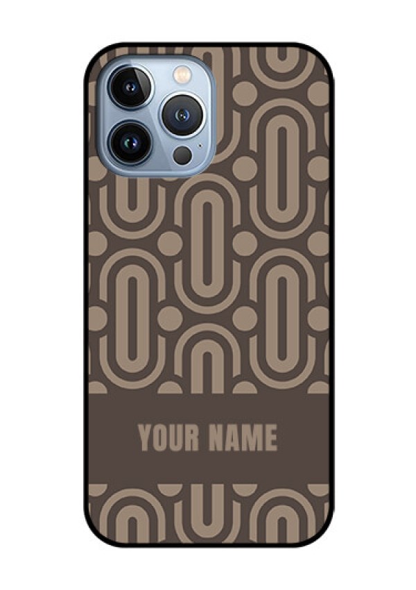 iPhone 13 Pro Max Custom Glass Phone Case - Captivating Zero Pattern Design