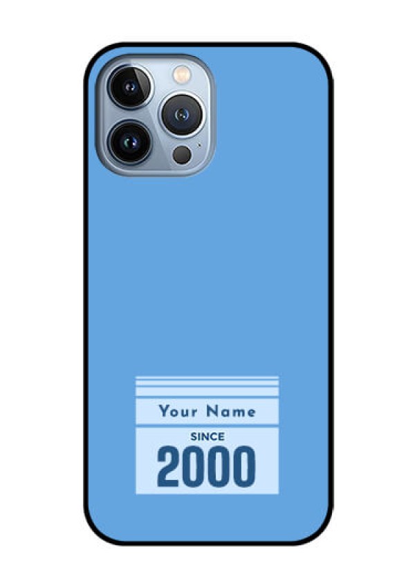 iPhone 13 Pro Max Custom Glass Mobile Case - Custom Year of birth Design