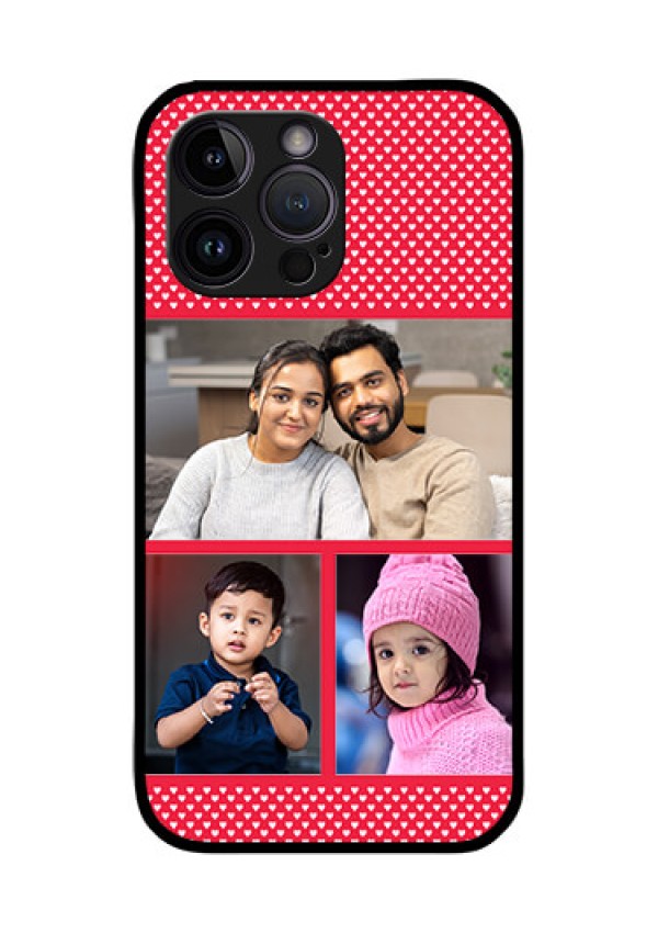 iPhone 14 Pro Max Personalized Glass Phone Case - Bulk Pic Upload Design