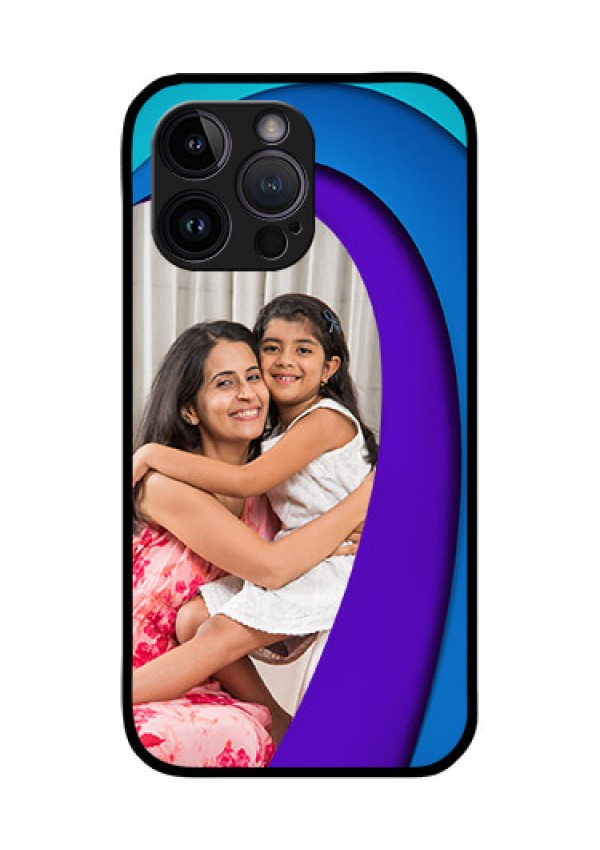iPhone 14 Pro Max Photo Printing on Glass Case - Simple Pattern Design