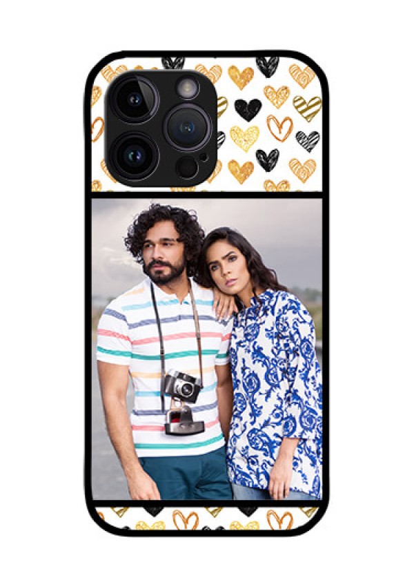 iPhone 14 Pro Max Photo Printing on Glass Case - Love Symbol Design