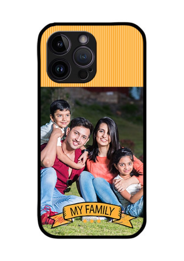iPhone 14 Pro Max Custom Glass Phone Case - My Family Design