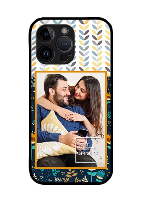 iPhone 14 Pro Max Custom Glass Mobile Case - Pattern Design