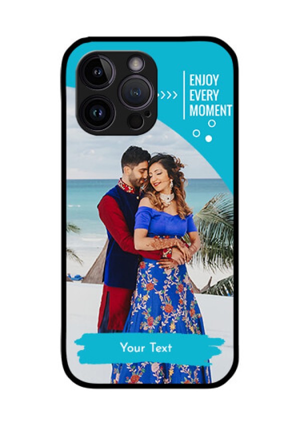 iPhone 14 Pro Max Custom Glass Mobile Case - Happy Moment Design