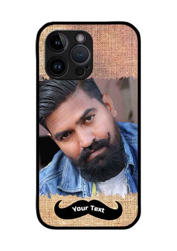 iPhone 14 Pro Max Personalized Glass Phone Case - with Texture Design