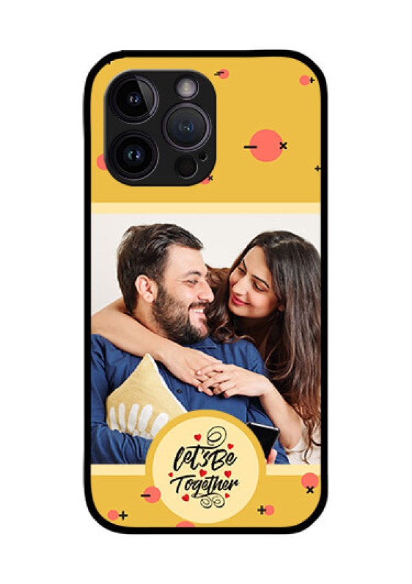 iPhone 14 Pro Max Photo Printing on Glass Case - Lets be Together Design