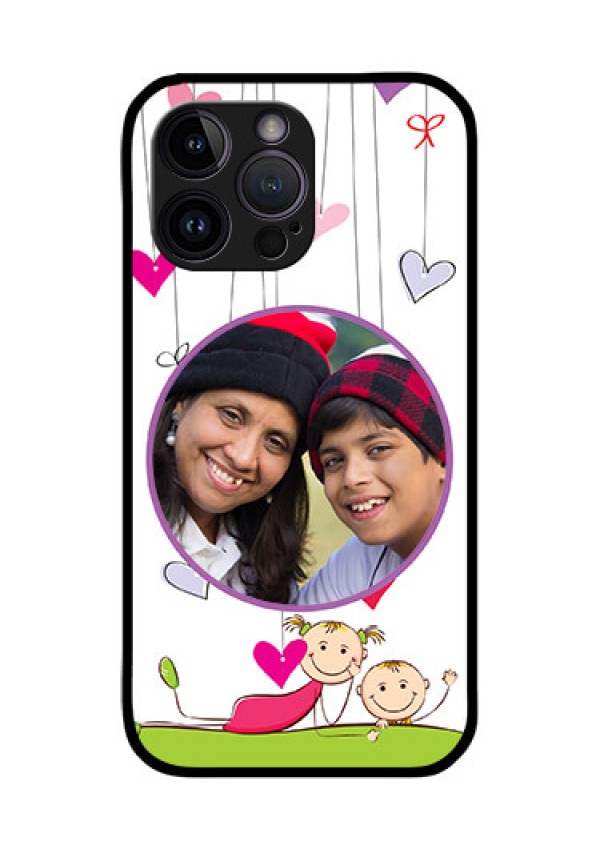 iPhone 14 Pro Photo Printing on Glass Case - Cute Kids Phone Case Design