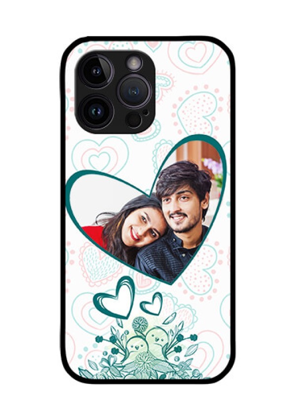 iPhone 14 Pro Photo Printing on Glass Case - Premium Couple Design