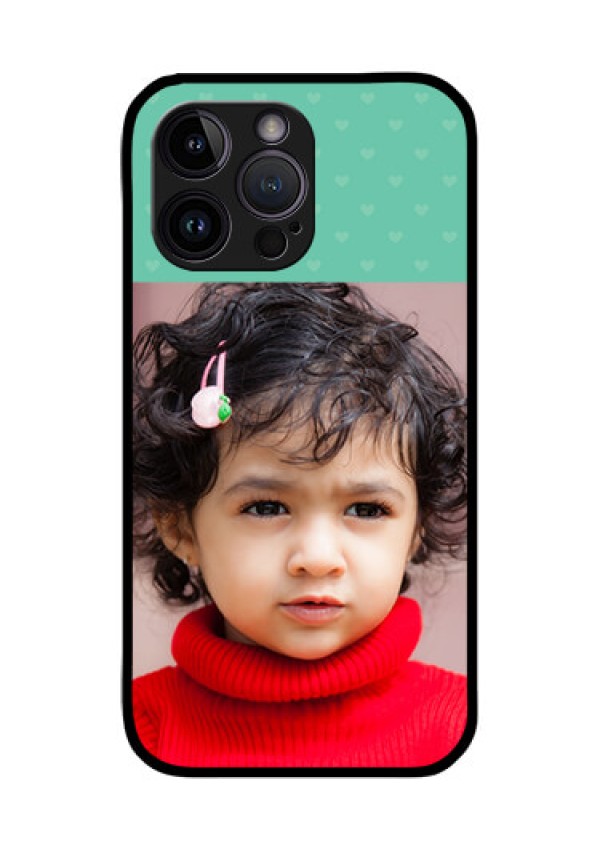 iPhone 14 Pro Custom Glass Phone Case - Lovers Picture Design