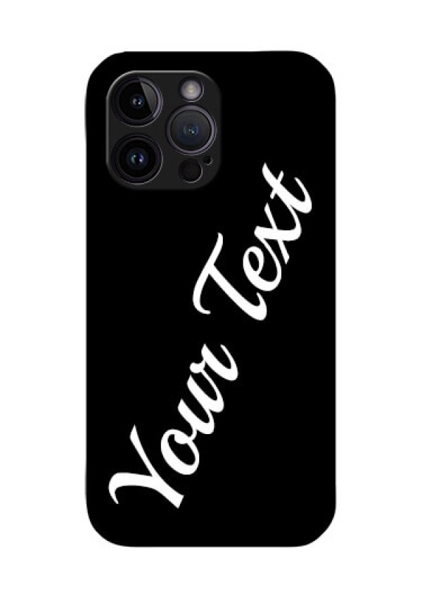iPhone 14 Pro Custom Glass Mobile Cover with Your Name