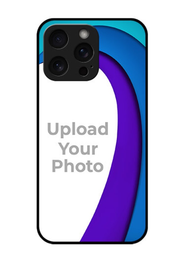 iPhone 15 Pro Max Custom Glass Phone Case - Simple Pattern Design