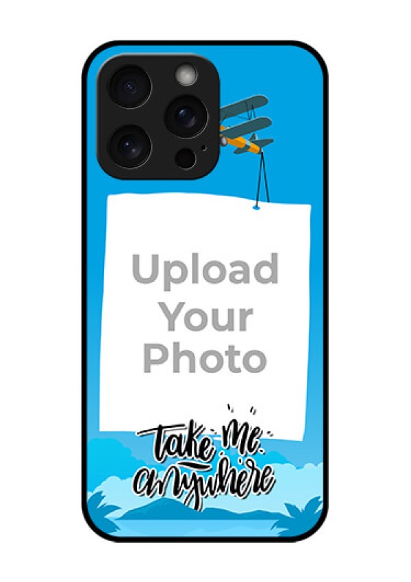 iPhone 15 Pro Max Custom Glass Phone Case - Traveller Design