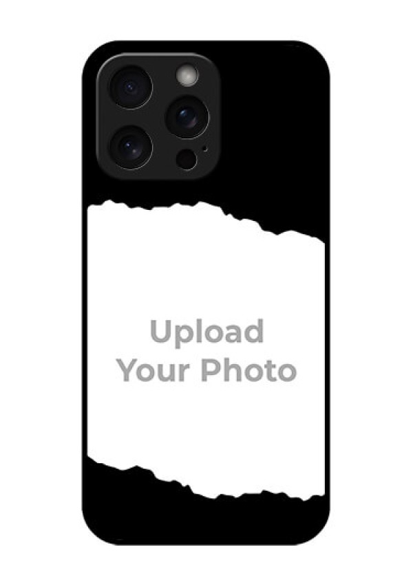 iPhone 15 Pro Max Custom Glass Phone Case - Tear - Off Design