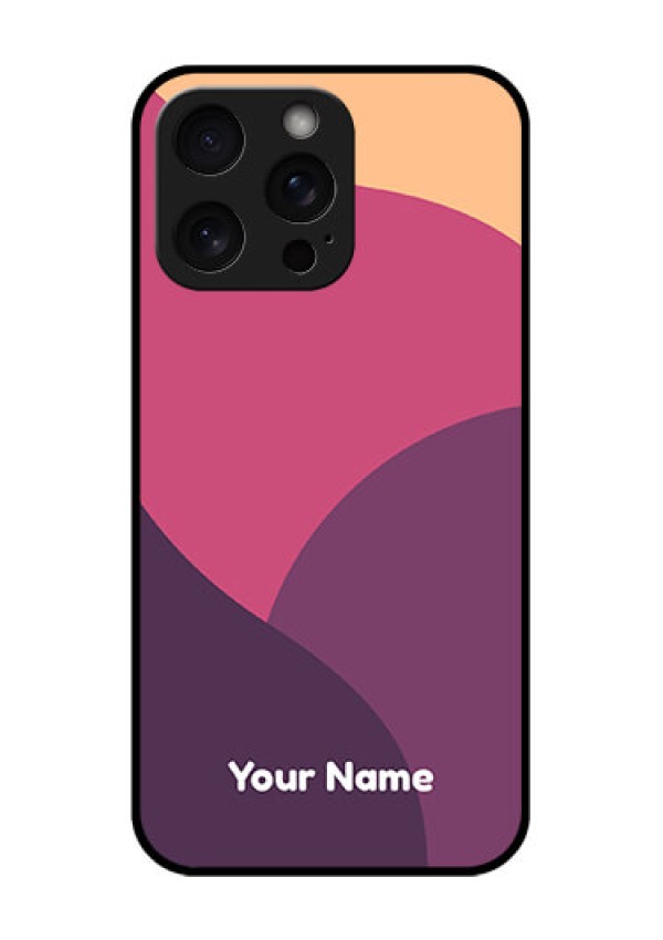 iPhone 15 Pro Max Custom Glass Phone Case - Mixed Multi - Colour Abstract Art Design