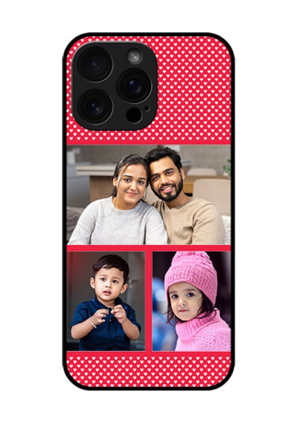 iPhone 16 Pro Max Custom Glass Phone Case - Bulk Photo Upload Design