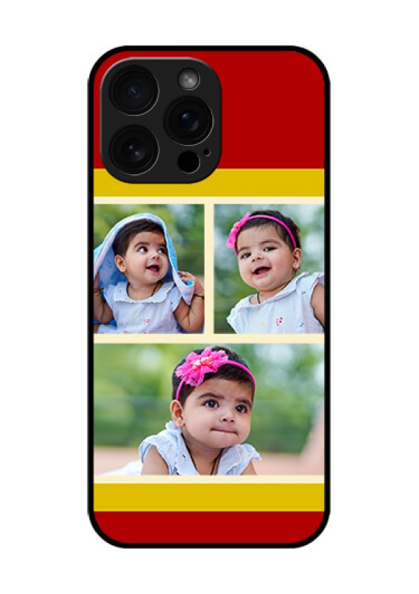 iPhone 16 Pro Max Custom Glass Phone Case - Multiple Pic Upload Design