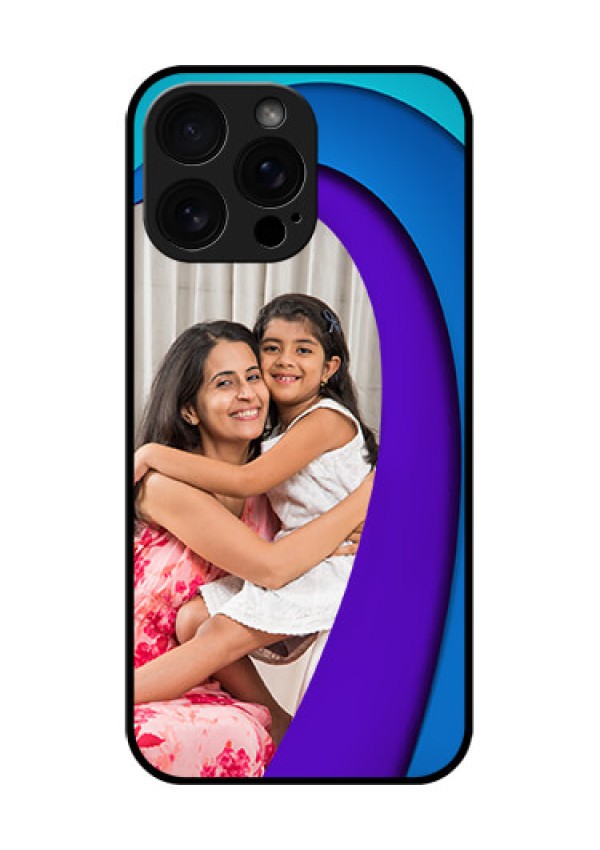iPhone 16 Pro Max Custom Glass Phone Case - Simple Pattern Design