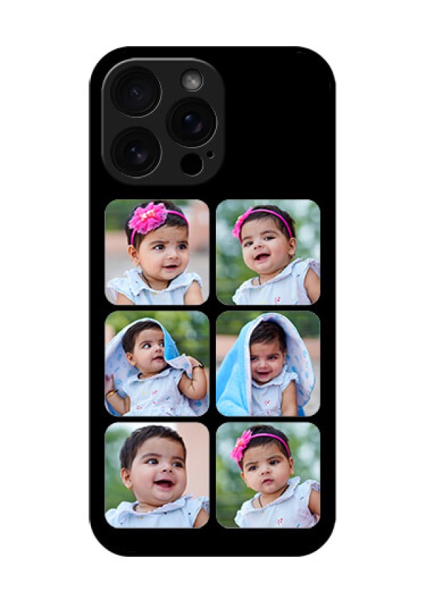 iPhone 16 Pro Max Custom Glass Phone Case - Multiple Pictures Design