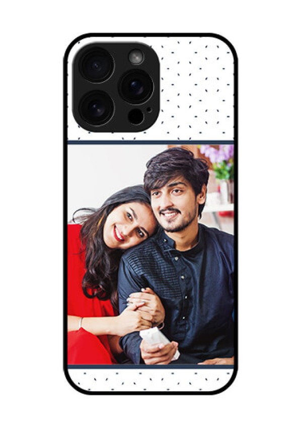 iPhone 16 Pro Max Custom Glass Phone Case - Premium Dot Design