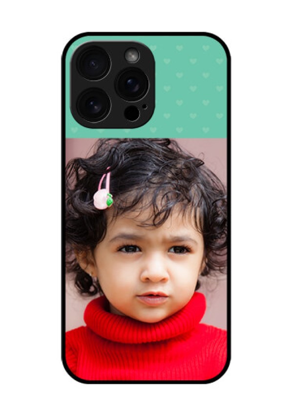 iPhone 16 Pro Max Custom Glass Phone Case - Lovers Picture Design