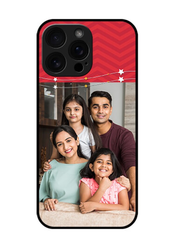iPhone 16 Pro Max Custom Glass Phone Case - Happy Family Design