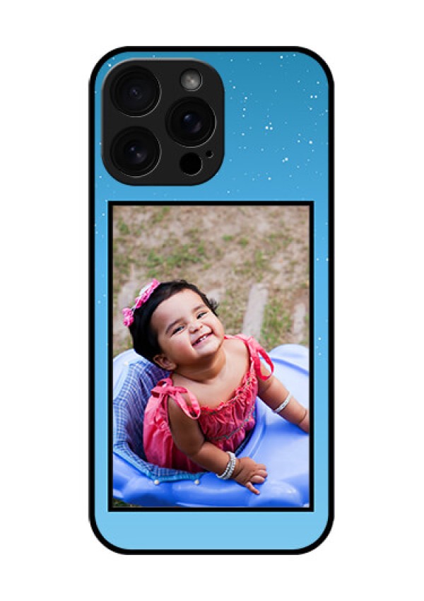 iPhone 16 Pro Max Custom Glass Phone Case - Wave Pattern Colorful Design