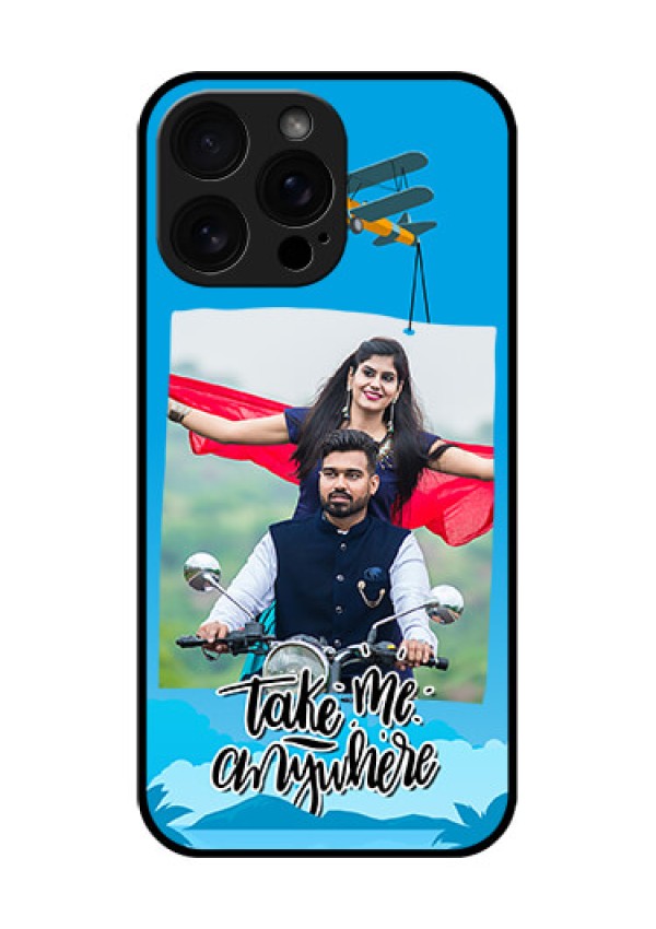 iPhone 16 Pro Max Custom Glass Phone Case - Traveller Design