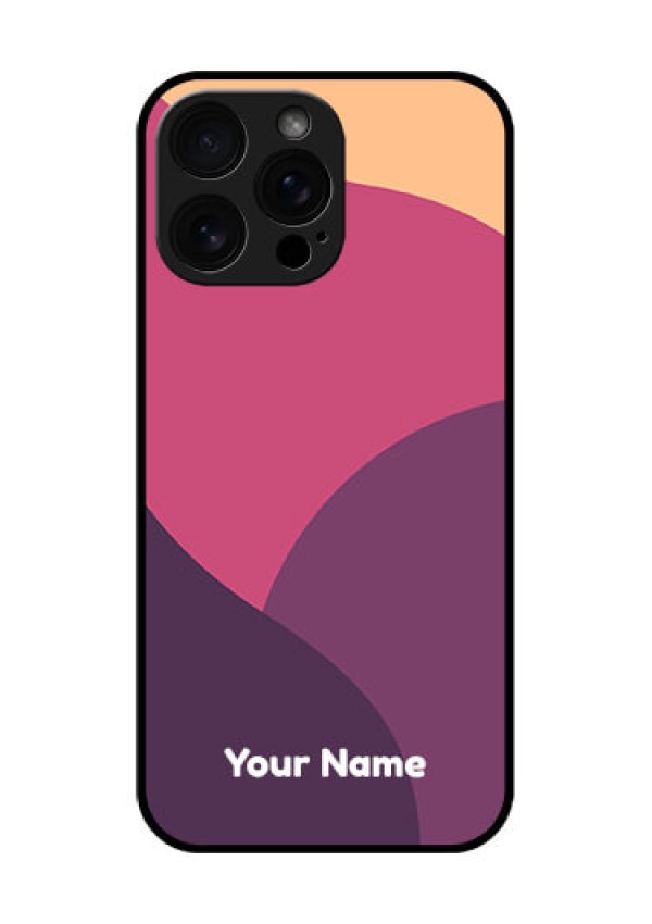 iPhone 16 Pro Max Custom Glass Phone Case - Mixed Multi - Colour Abstract Art Design