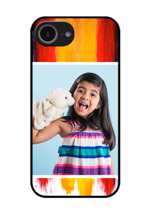 iPhone 16e Custom Glass Phone Case - Multi Color Design