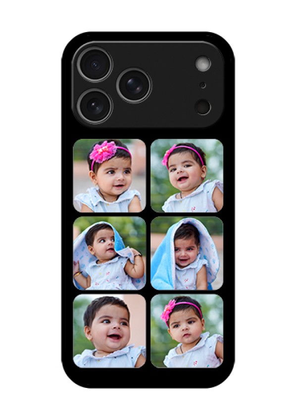 Apple iPhone 17 Pro Max Custom Glass Phone Case - Multiple Pictures Design