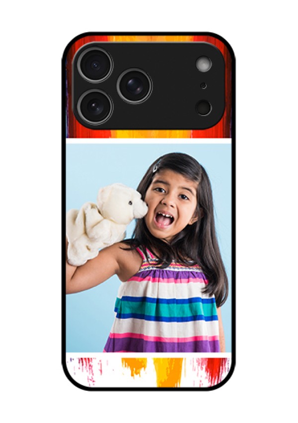 Apple iPhone 17 Pro Max Custom Glass Phone Case - Multi Color Design
