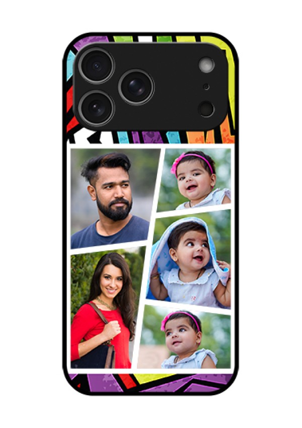 Apple iPhone 17 Pro Max Custom Glass Phone Case - Graffiti Pattern Design