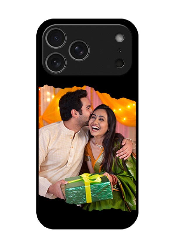 Apple iPhone 17 Pro Max Custom Glass Phone Case - Tear - Off Design