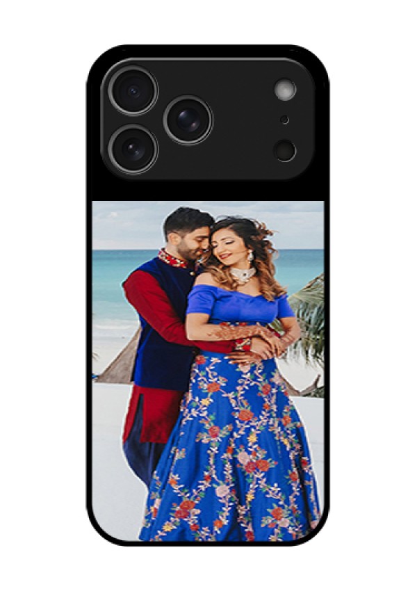 Apple iPhone 17 Pro Max Custom Glass Phone Case - Upload Full Picture With Custom Color Design