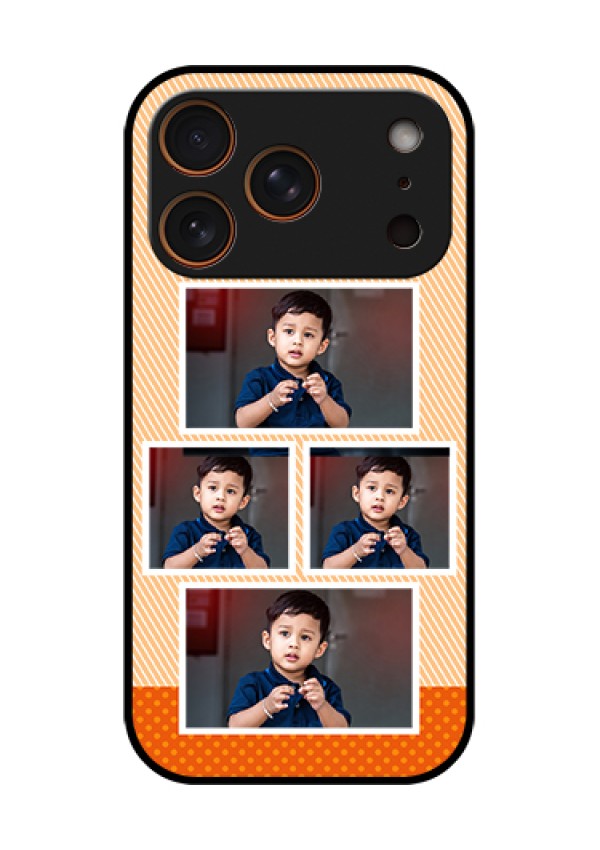 Apple iPhone 17 Pro Custom Glass Phone Case - Bulk Photos Upload Design