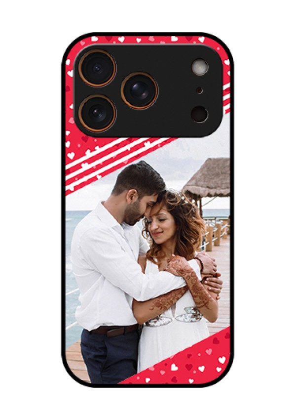 Apple iPhone 17 Pro Custom Glass Phone Case - Valentines Gift Design