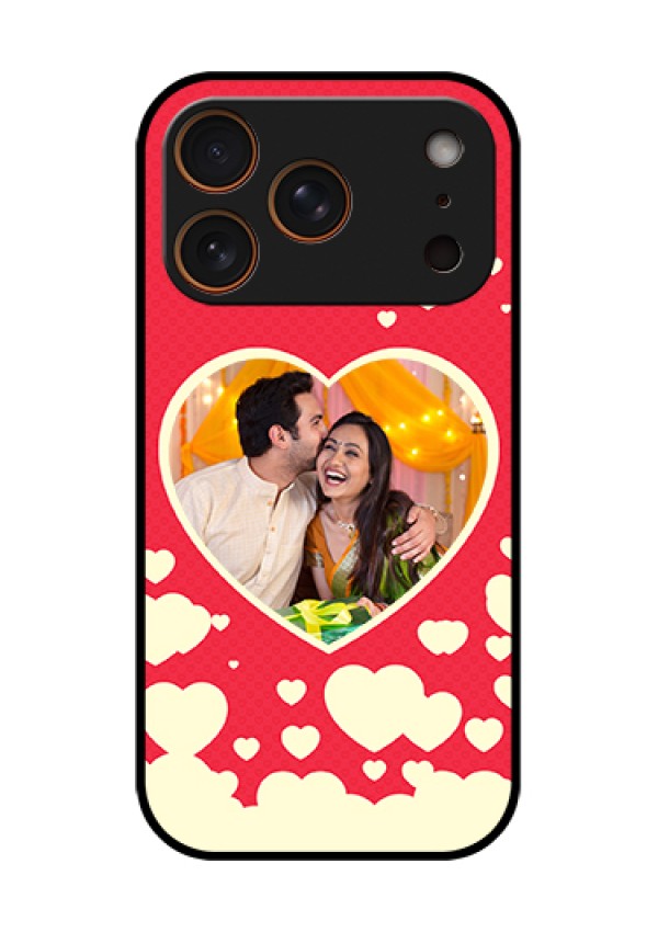 Apple iPhone 17 Pro Custom Glass Phone Case - Love Symbols Phone Cover Design