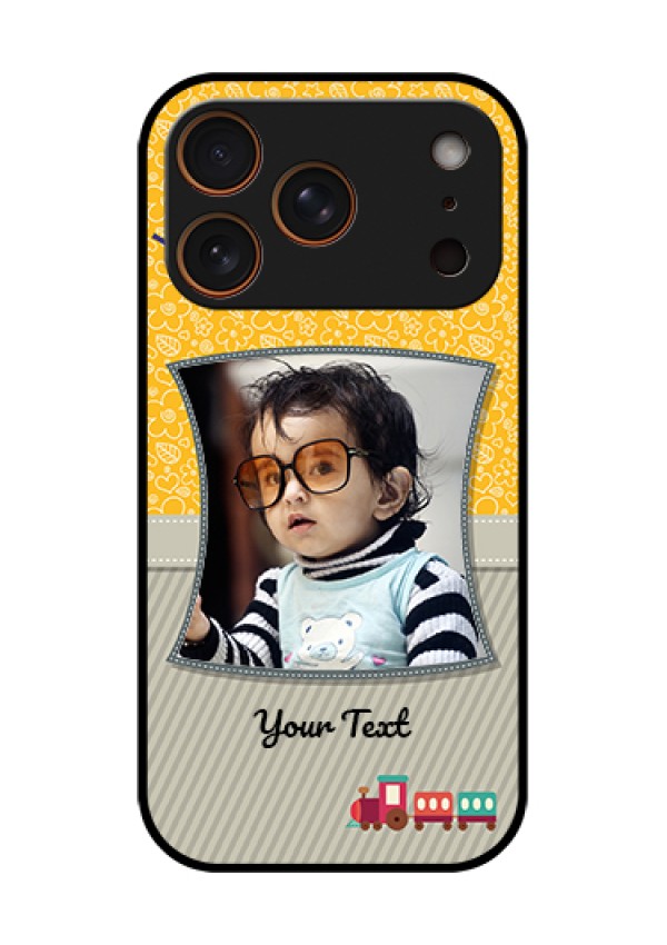 Apple iPhone 17 Pro Custom Glass Phone Case - Baby Picture Upload Design