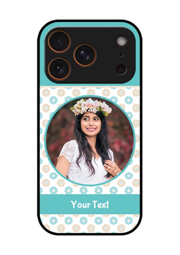 Apple iPhone 17 Pro Custom Glass Phone Case - Beautiful Flowers Design
