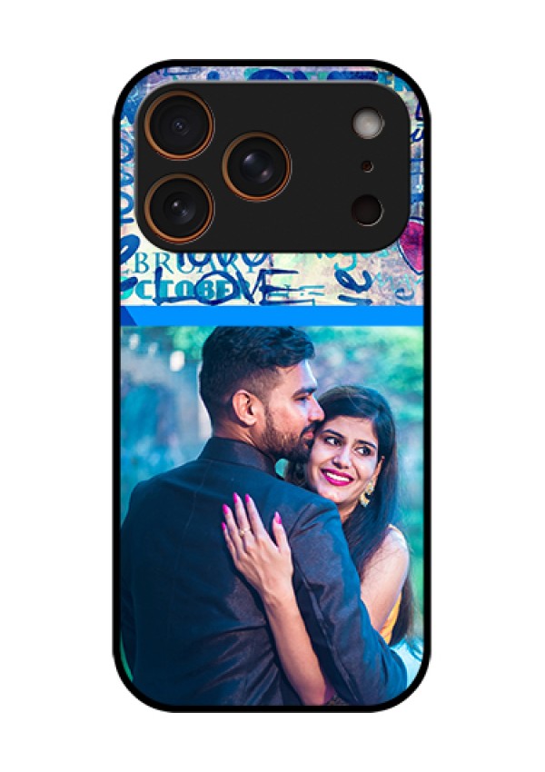 Apple iPhone 17 Pro Custom Glass Phone Case - Colorful Love Design