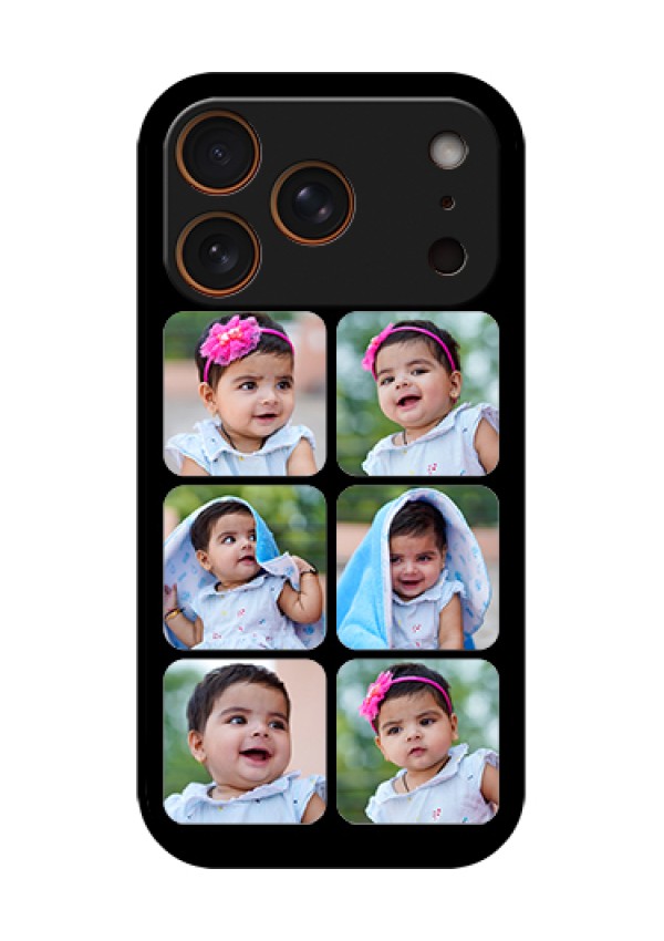 Apple iPhone 17 Pro Custom Glass Phone Case - Multiple Pictures Design
