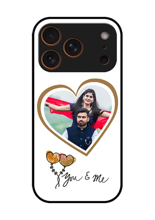 Apple iPhone 17 Pro Custom Glass Phone Case - You & Me Design