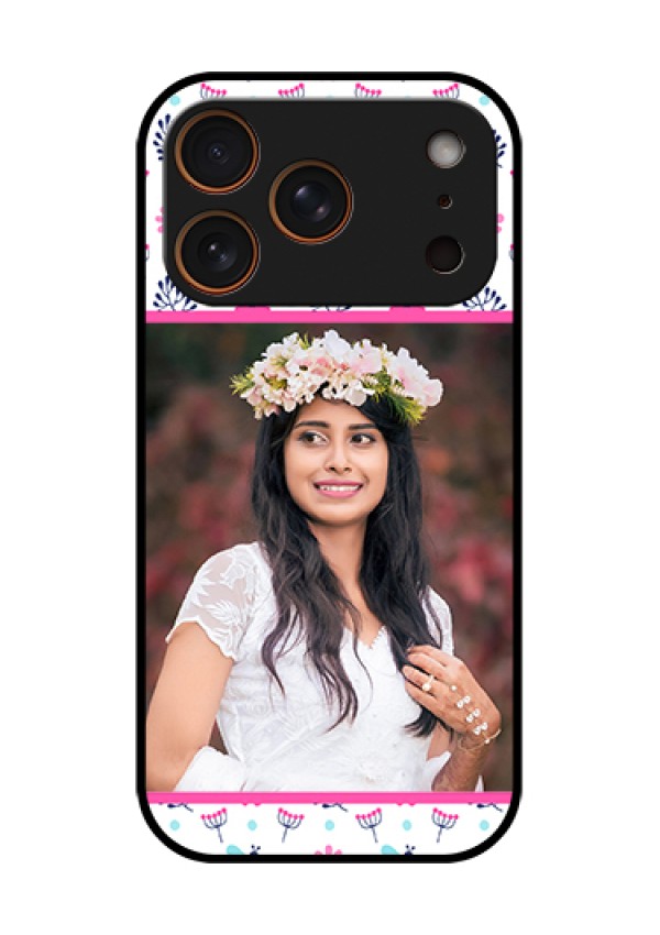 Apple iPhone 17 Pro Custom Glass Phone Case - Colorful Flower Design