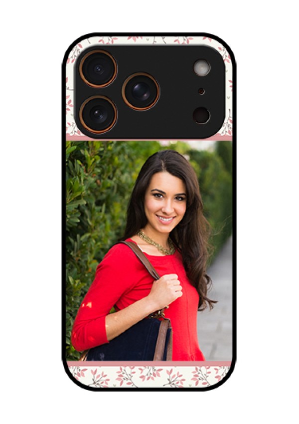 Apple iPhone 17 Pro Custom Glass Phone Case - Stunning Floral Design