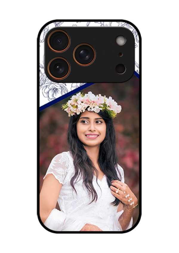 Apple iPhone 17 Pro Custom Glass Phone Case - Classy Floral Design