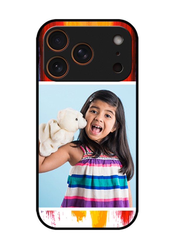 Apple iPhone 17 Pro Custom Glass Phone Case - Multi Color Design