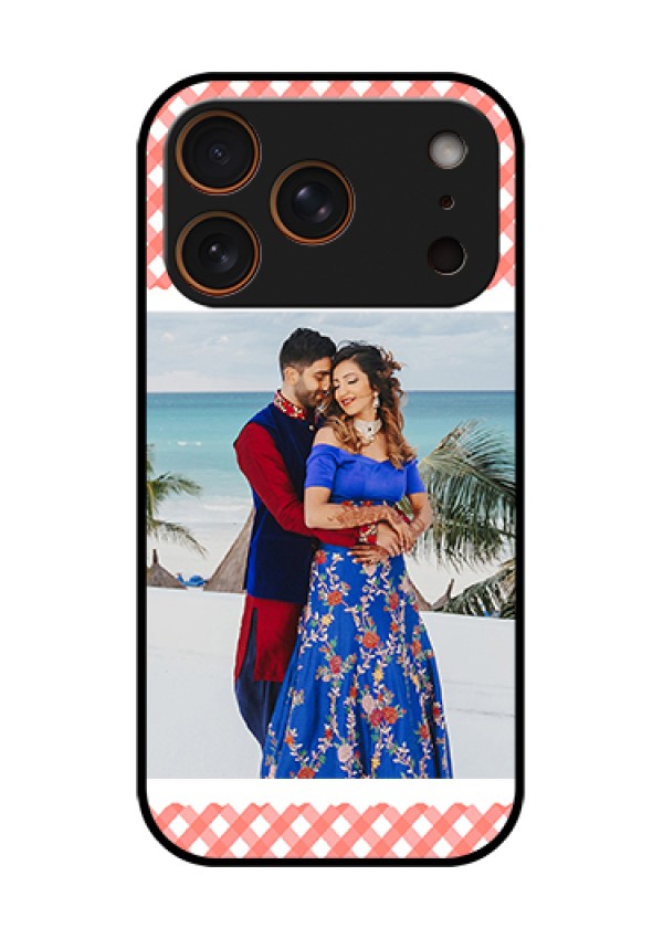 Apple iPhone 17 Pro Custom Glass Phone Case - Pink Pattern Design